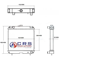 RTS1001 - RADIATORE NEW HOLLAND ESCAVATORE E 18Q 2004 >