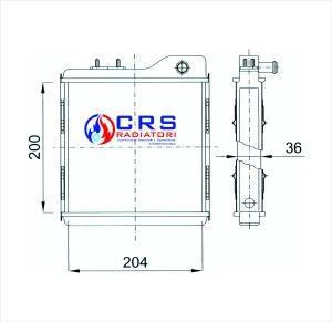 RR7023 - RADIATORE RISCALDAMENTO FIAT OM 50/55/60/65 NC - GZ OMN 4754575