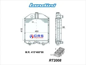 RT2008 - RAD LANDINI ADVANTAGE 60-75 V - 85 L - 85 GT OEM 3658633M91