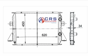 RA1021 - RADIATORE IVECO DAILY 35.8 1 SERIE 78-89 ASPIRATO OMN 93807802 - 93807445