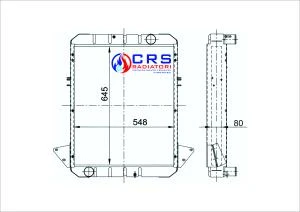 RA1042 - Radiatore Iveco 115.17 - 145.17 MAGGIORATO 4FILE - 4820089
