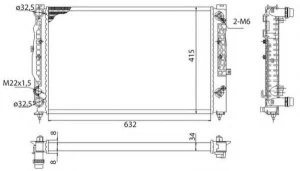 CRS102.002 - Audi 100 IV-A6 20-2.4D-2.5TD A/C 90-94 - OEM 4A0121251 - 4A0121251A - 4A0121251D
