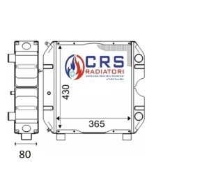RT1415 - RADIATORE GOLDONI PK104/19 / 3070 STAR OEM 0025343 - 25343