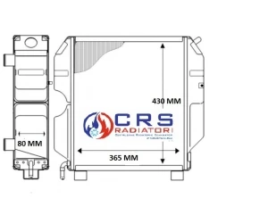 RT1403 - RADIATORE GOLDONI VIGNETO OEM 0021101 - 21101