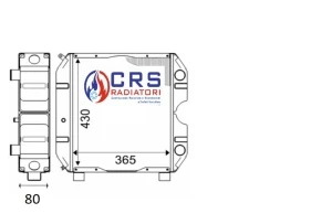 RT1402 - RADIATORE GOLDONI 3050 STAR - 3070 STAR OEM 0026252 - 26252