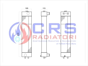 RT3032 - RADIATORE KOMATSU PC 88 OEM 1151-A47-810 1151A47810