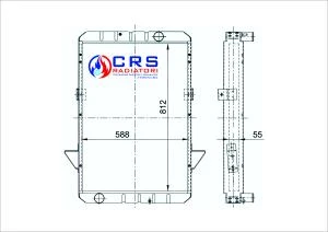 RA1040/A - RADIATORE IVECO 175.24 R.S.U. OEM: 4842997
