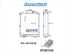 RT2013/A - RADIATORE LANDINI SERIE ALPINE OEM 3674749M91