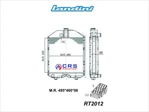 RT2012 - RADIATORE LANDINI OEM 3677490M91