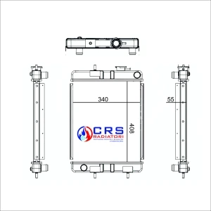 RT3004/A - RADIATORE JCB 801,802,802.4,802.7,803,804, PLUS,804 ,802.4 SUPER, 802.7 MAGG OEM 30/91910