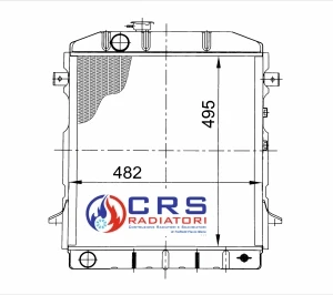 RA1008 - RADIATORE OM 40 NC OEM 8556184