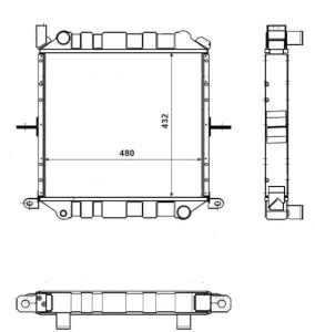 RA3053 - RADIATORE NISSAN CABSTA E 2.3 - 2.7 - 3.0 OEM 21400F3900 - 21400F3903