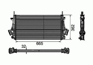 RI0707.3008 - INTERCOOLER OPEL INSIGNA 2.0 D 09-