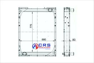 RA1045 - RADIATORE IVECO 190-30 / 190-38 / 220-38 - OEM 4745695