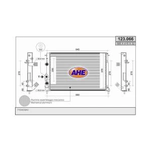 CRS123.066 - RADIATORE RENAULT MEGANE OEM 7700425842