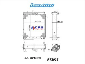 RT2028 - RADIATORE LANDINI VISION - GHIBLI OEM 36685086M91