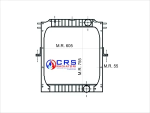 RA1052/E - RADIATORE IVECO 190.30 H/HT / 330.30 H / HT / HW '84 - '92 OEM 42123116