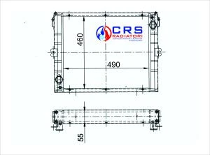 RA1033 - RADIATORE IVECO 65.12 - 79.12 TZ MAGGIORATO OMN 8587179 - 8597113