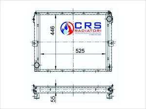 RA1033/A - RADIATORE IVECO 50.9 - 65.9 - 79.9 MAGG. OEM TC102 - 88594394 - 8594275