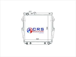 RF1032 - RADIATORE TOYOTA KZJ70 3.0 TD AL/PL OEM 1640067020