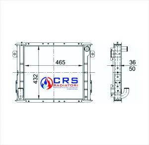 RA1030 - RADIATORE FIA/OM 50-55-60-65 NC MAGGIORATO OEM 8564180 - 8564182