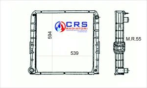 RA1056 - RADIATORE IVECO EUROCARGO E15 - 75-80- E15 6 CLY OMN 98402096