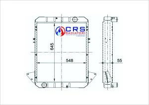 RA1041 - Radiatore Iveco 115.17 - 145.17 3FILE - 4820089