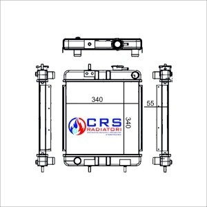 RT3003/A - RADIATORE JCB MINI DIGGER MAGG 801-802- 803- 804- 8014- 8015- 8016- 8017 OEM 30/9203300