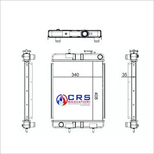 RT3004 - RADIATORE JCB 801,802,802.4,802.7,803,804, PLUS,804 SUPER,802.4 SUPER, 802.7 OEM 30/919100