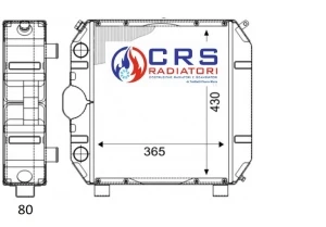 RT1416 - RADIATORE GOLDONI 762 - 764 - 772 - 774 JD 3179 OEM 0021171 - 21171