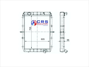 RA1052/A - RADIATORE IVECO 330.26/30 - PC 26/30 OEM 42066136