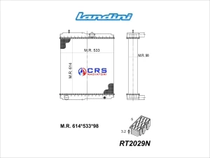 RT2029N - RADIATORE LANDINI MYTHOS - LEGEND OMN 3658383M91 - 3658388M1