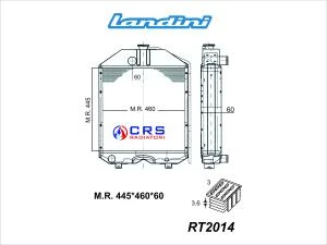 RT2014 - RADIATORE LANDINI SERIE 30/60/60NG 70/80 BLIZZARD - TREKKER OEM 3307942M96 -3666234M91