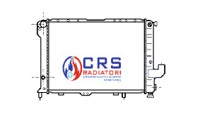 RV0404 - RADIATORE LANCIA THEMA 2.0 TURBO IE 16V (834.FA, 834.BV, 834.CV) OEM 82410256 - 82443108