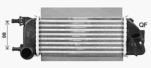 CRS1701471 - INTERCOOLER FIAT 500 1.3 / FIAT PANDA MULTIJET 06-2015-> OEM 52002837 - 52002845