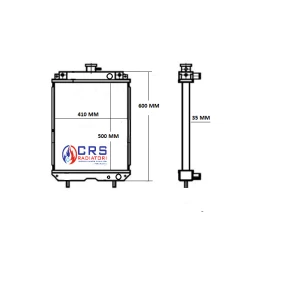 RTS1008 - RADIATORE CAT 303.5 CR-303.5E- 304 E CR- 304E OE 191-7543/ 191-7544 /210-1295/ 380-636